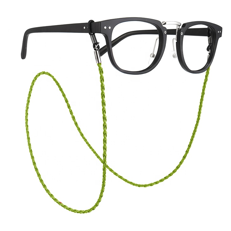 Chaînes et cordons de lunettes de lunettes de soleil en cuir blanc réglables en gros en vrac