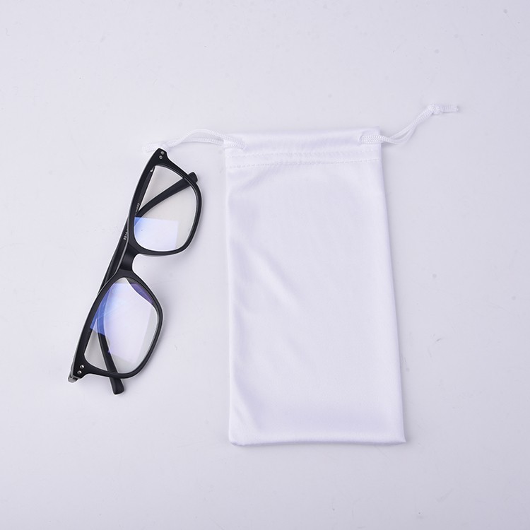 Jiaqi Custom Logo Print Gris Blanc Bleu Noir Sac à lunettes