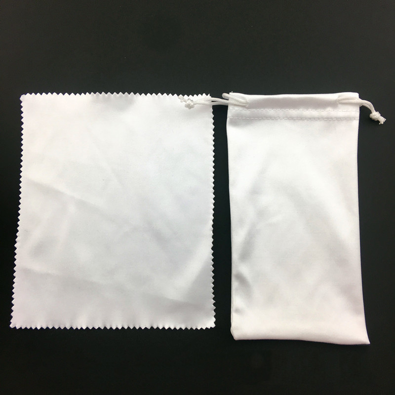 Lunettes de soleil en tissu doux en microfibre sac à lunettes sac anti-poussière