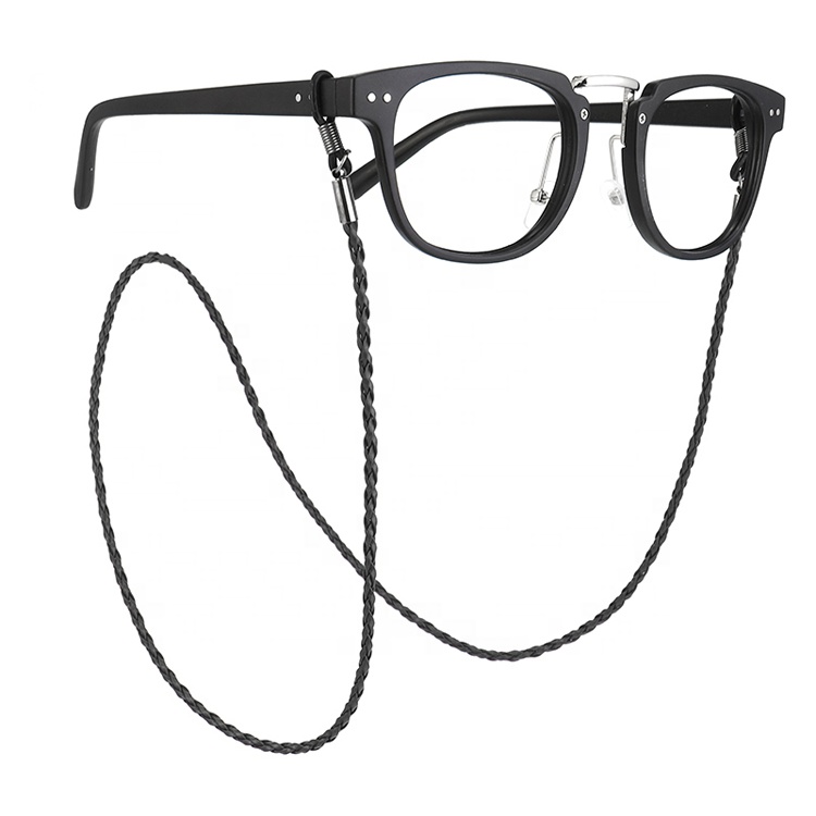 Chaînes et cordons de lunettes de lunettes de soleil en cuir blanc réglables en gros en vrac