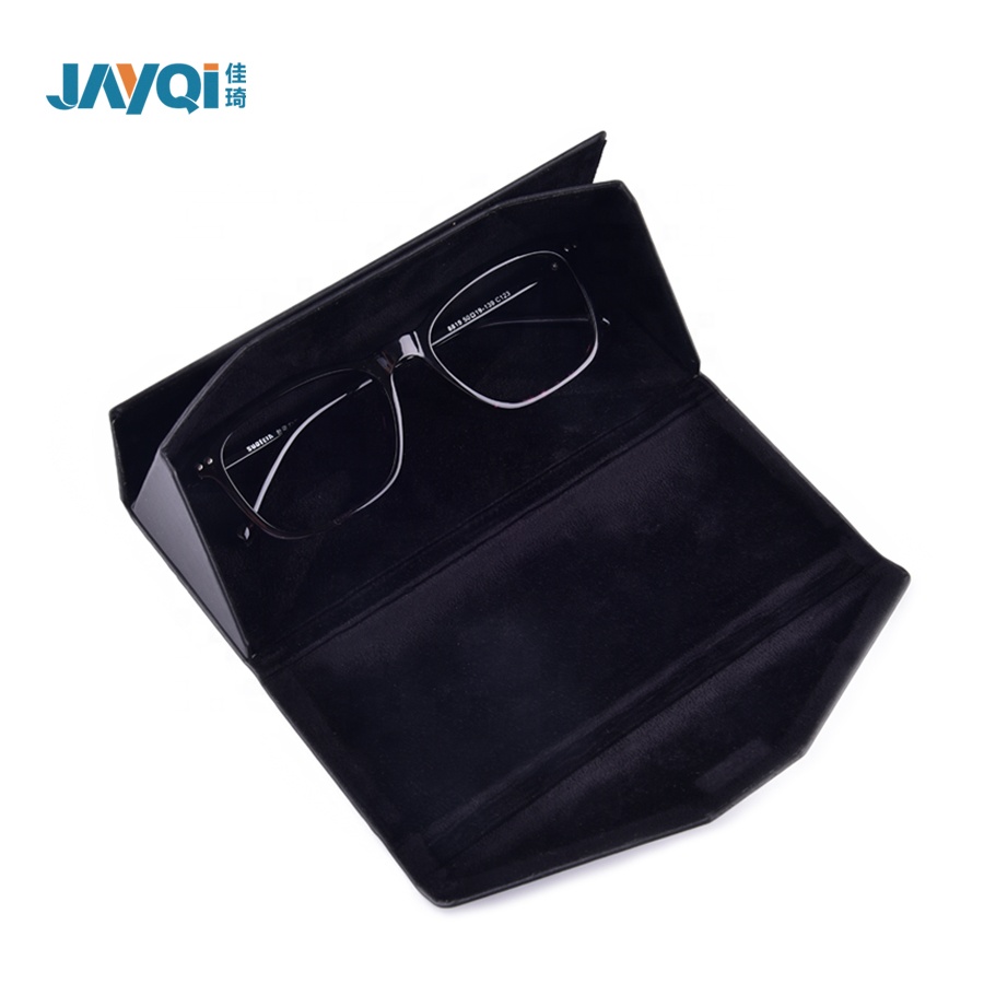 Commerce de gros de logo personnalisé étui à lunettes en polyuréthane souple fait à la main