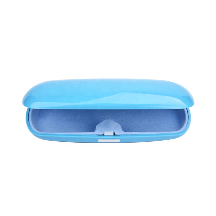 Étuis à lunettes uniques durables étui à lunettes en plastique transparent de plusieurs couleurs