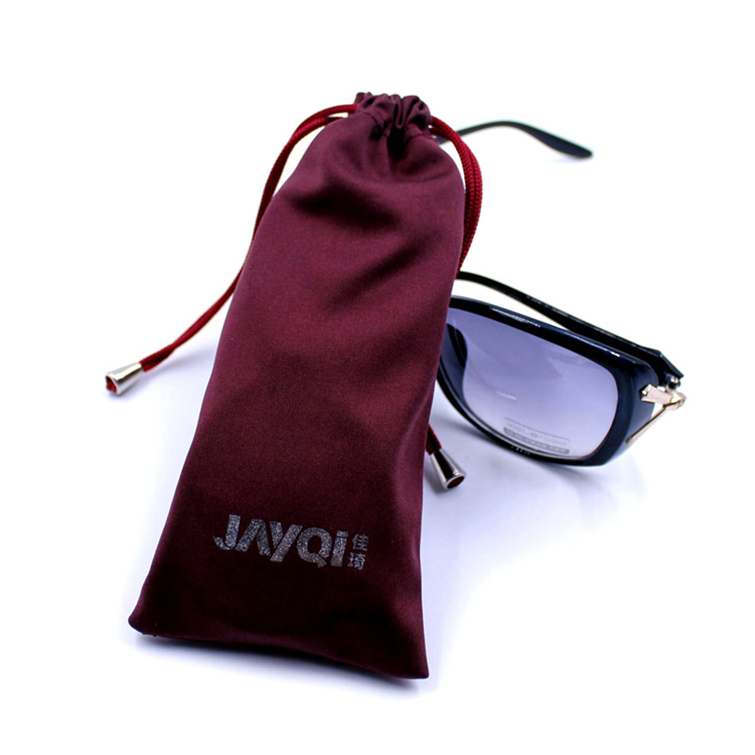 Pochettes à lunettes uniques en microfibre avec cordon de serrage
