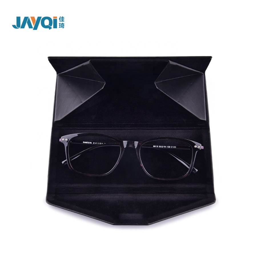 Commerce de gros de logo personnalisé étui à lunettes en polyuréthane souple fait à la main