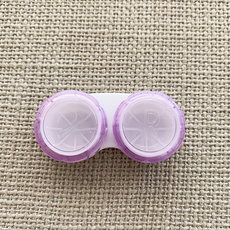 Accessoires pour lentilles de contact personnalisées Boîte à lentilles de contact circulaire