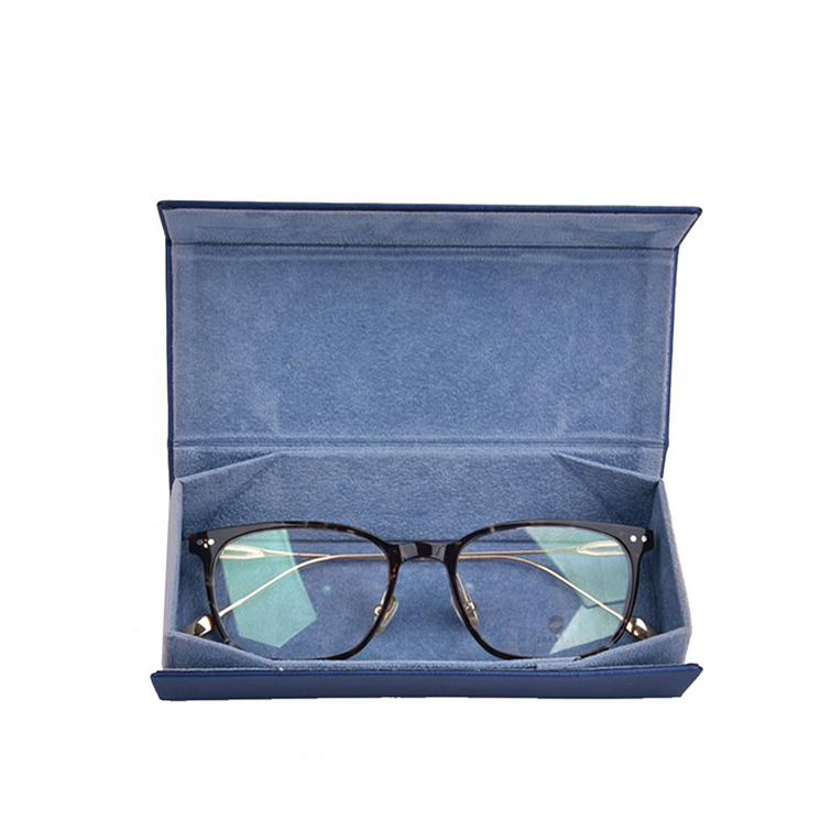 Jiaqi Wholesale Étui à lunettes pliable bleu de haute qualité